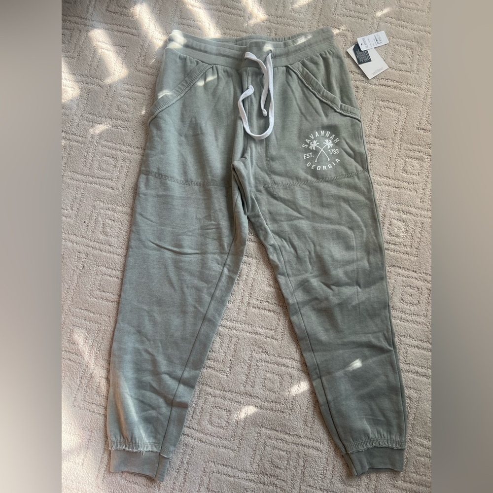 Gray / Green Jogger Sweatpants